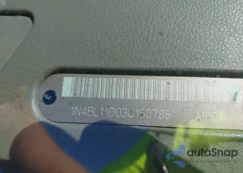 2003 Nissan Altima 3.5 Se z USA, uszkodzony, nr VIN 1N4BL11D03C150786